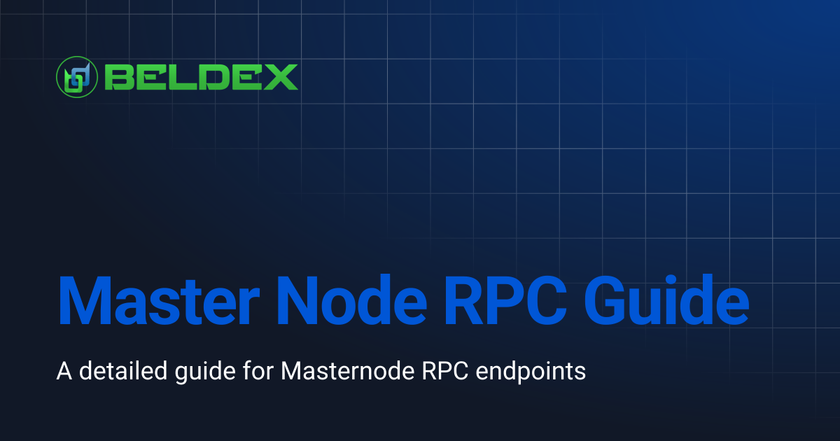 Master Node RPC Guide | Beldex